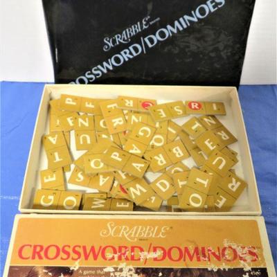 VINTAGE 1975 SCRABBLE Crossword / Dominos Board GAME