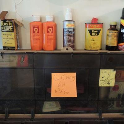Gun Cleaning Kit: Products and Organizer