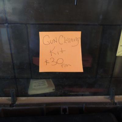 Gun Cleaning Kit: Products and Organizer
