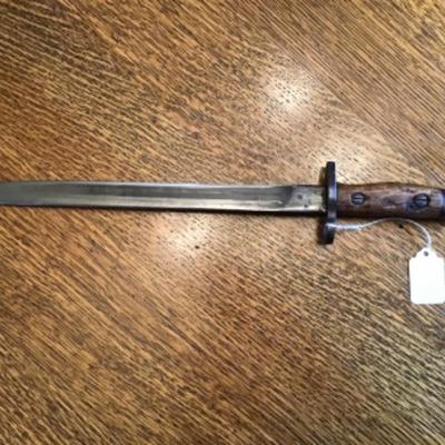 #mb81.  WWII Bayonette w/Scabbard GRI MKII 10 41 