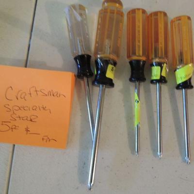CRAFTSMAN Star tip Screwdrivers