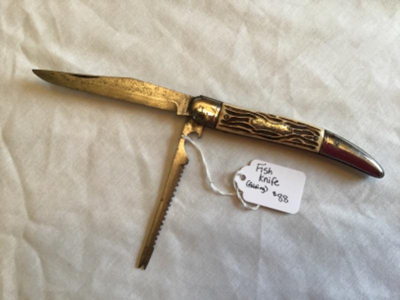 #mb89. Vintage folding fish knife. Colonial Prov USA