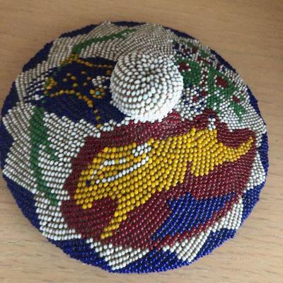 Beaded Washoe Paiute Basket C.1930