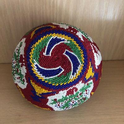 Beaded Washoe Paiute Basket C.1930
