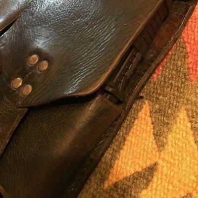  2-German Austrian Stolla 1960's Leather Mag Case