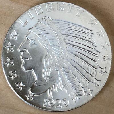 1 Troy Ounce Silver Round, Golden State .999 Pure Silver Bullion