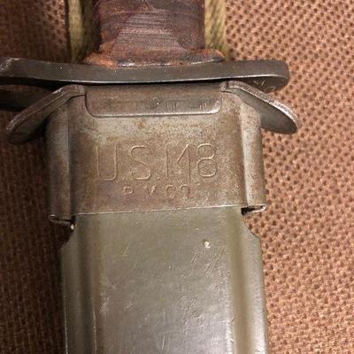 U.S. M4 Bayonet by Kinfolks found with an US M8 Sheath
