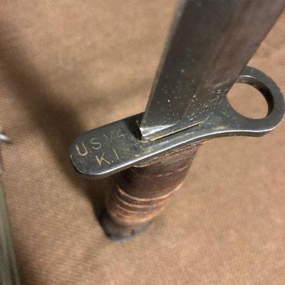 U.S. M4 Bayonet by Kinfolks found with an US M8 Sheath