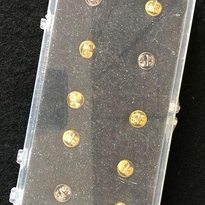  2002 Salt Lake Winter Olympic Pin Set 1000 BRIBES 10 Pins in Case 