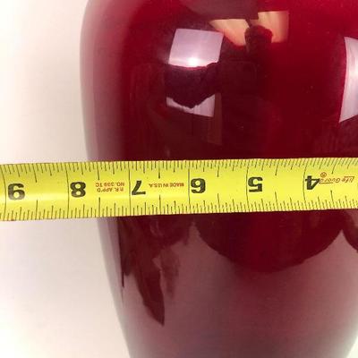 BLENKO Ruby Red 23" Glass Vase Mid-Century Jardinaire MCM Architectual Scale ART