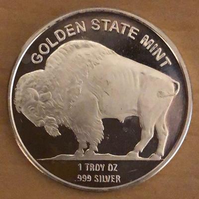 1 Troy Ounce Buffalo/Indian Head Coin .999 Pure Silver Bullion 