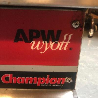 APW Wyott Electric Flat Top Grill Griddle Commercial Champion Cook Series 