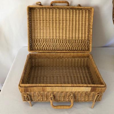 Lot 10 - Baskets, Stool, Faux Flowers and More