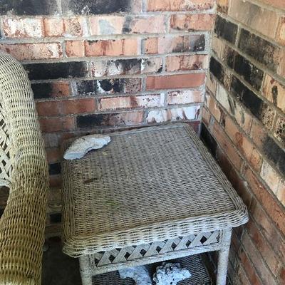 Outdoor chair and table