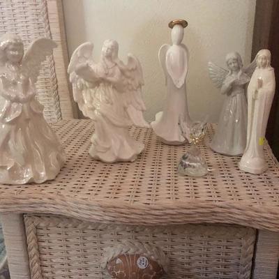 Lot of angels 1 crystal angel 