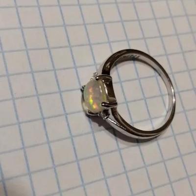 Ladies Opal Ring in Sterling Silver .925
