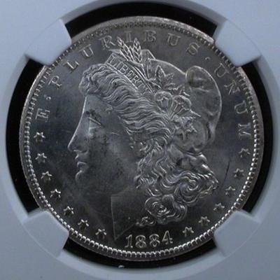 1884-CC MORGAN Silver $1 MS65 Proof Like