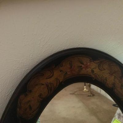Large oval mirror