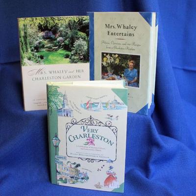Lot 126: 3 Charleston Books  & Photos of Emily Whaley's Garden; Mrs. Whaley entertains had previous owners notes on recipes and...