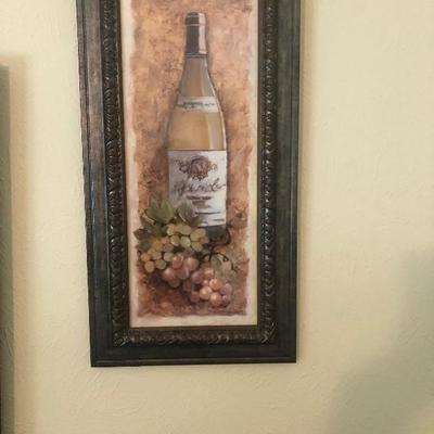 Art wine bottle
