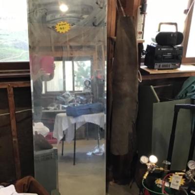 #s32. Large beveled mirror, 68â€œ x 23â€œ