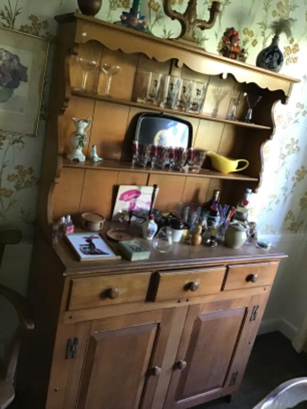 Vintage Maple Hutch