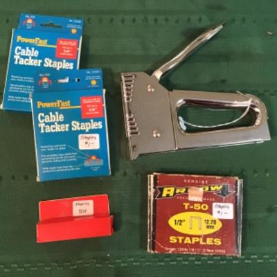 #a115.  Power fast staple gun with (Not full) boxes of staples 