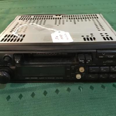 #a123.  Kenwood cassette car stereo and miscellaneous