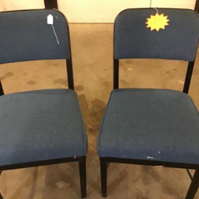 #a145. Two blue chairs