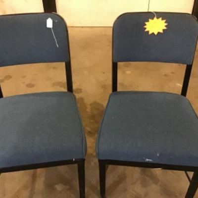 #a145. Two blue chairs