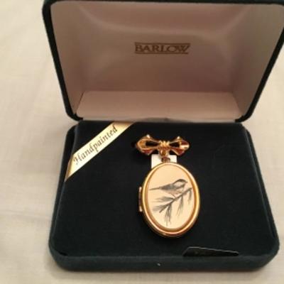 #z19.  Hand painted locket pin