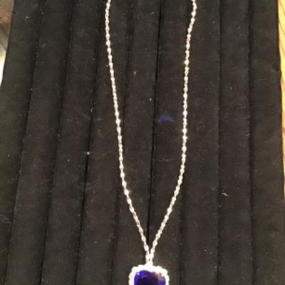 #z22.  Titanic heart of the ocean replica necklace