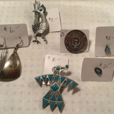 #z29.  Silver/turquoise set