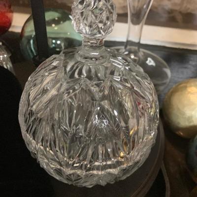 Waterford style Cut crystal Bon Bon dish