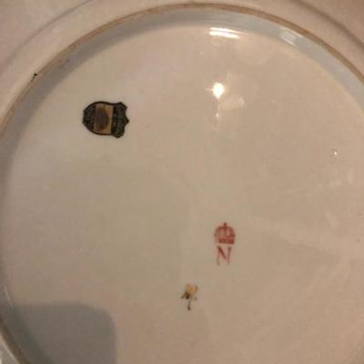 Antique Sevres porcelain portrait plate