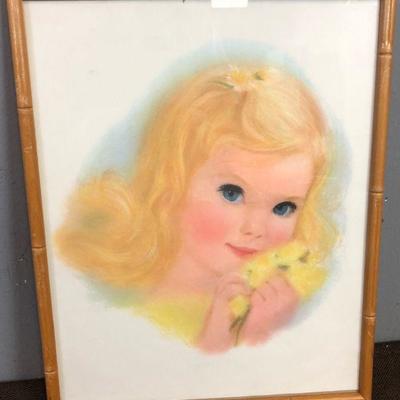 Lot #11 1960's Era Pastel Blond with yellow flowers