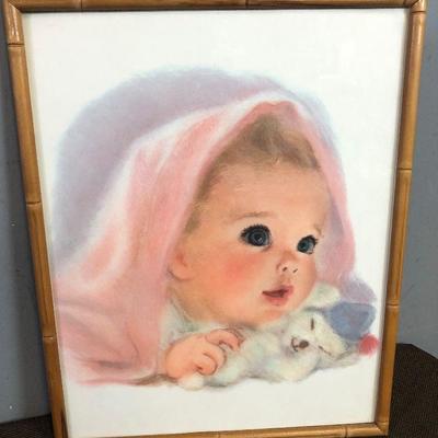 Lot #12 1960's Pastel Baby with Teddy 