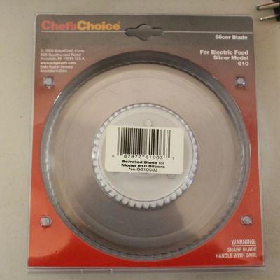 16-Chef Choice 610 Meat Slicer and New Replacement Blade