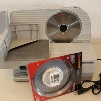 16-Chef Choice 610 Meat Slicer and New Replacement Blade