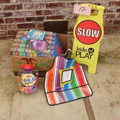 17-Preschool/Daycare Lot Slow Kids At Play Sign-Foam Letters-Playdough Cutters