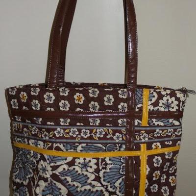 Brown Vera Bradley tote