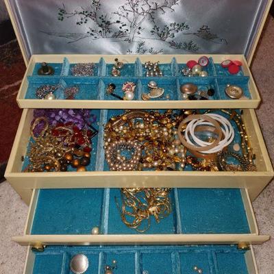 Antique Jewelry and Jewelry Box  #2