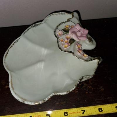 Gilded Floral Dish