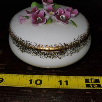 Lefton China Purple Flower Dish