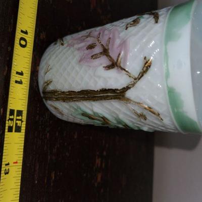 While floral glass
