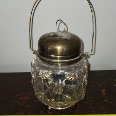 Antique Musical Biscuit Jar