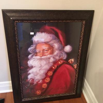 Santa framed print 