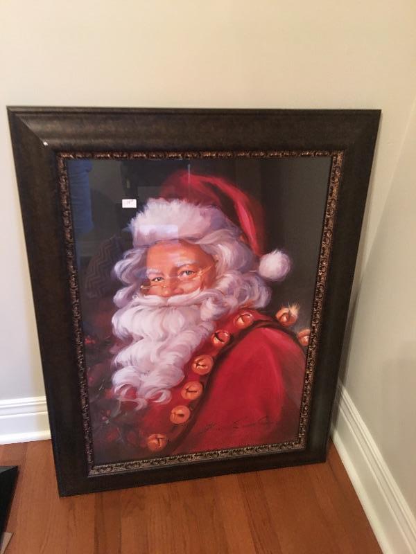 Santa framed print