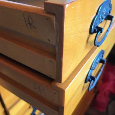 Three Section 23 Drawer Wood Dresser Display Chest Storage Organizing Trade Shows Craft Fairs