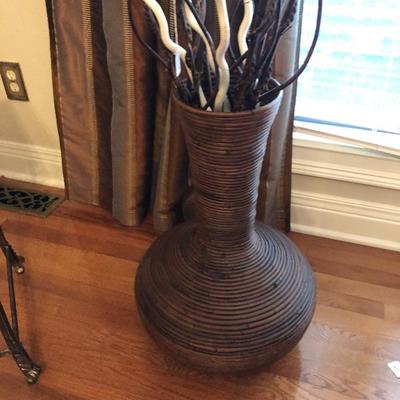 Wicker Vase with stems. 